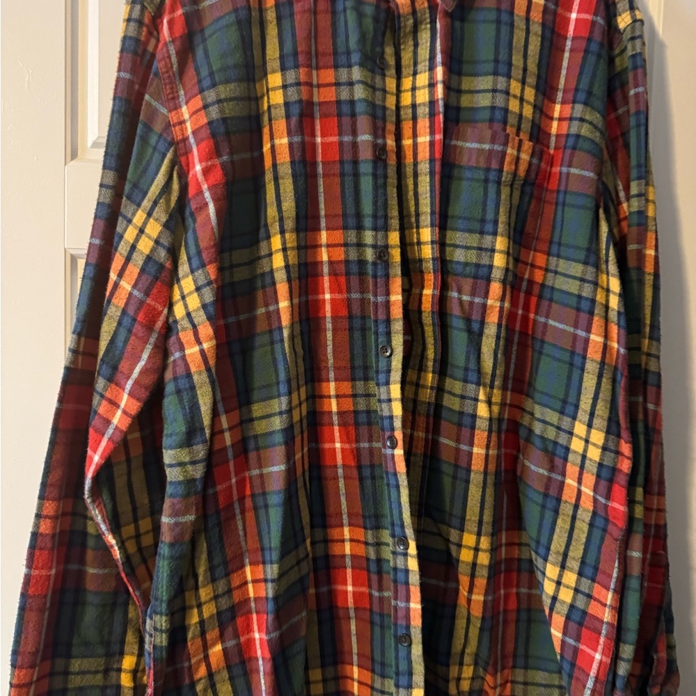 L.L. Bean Multicolor Plaid Shirt